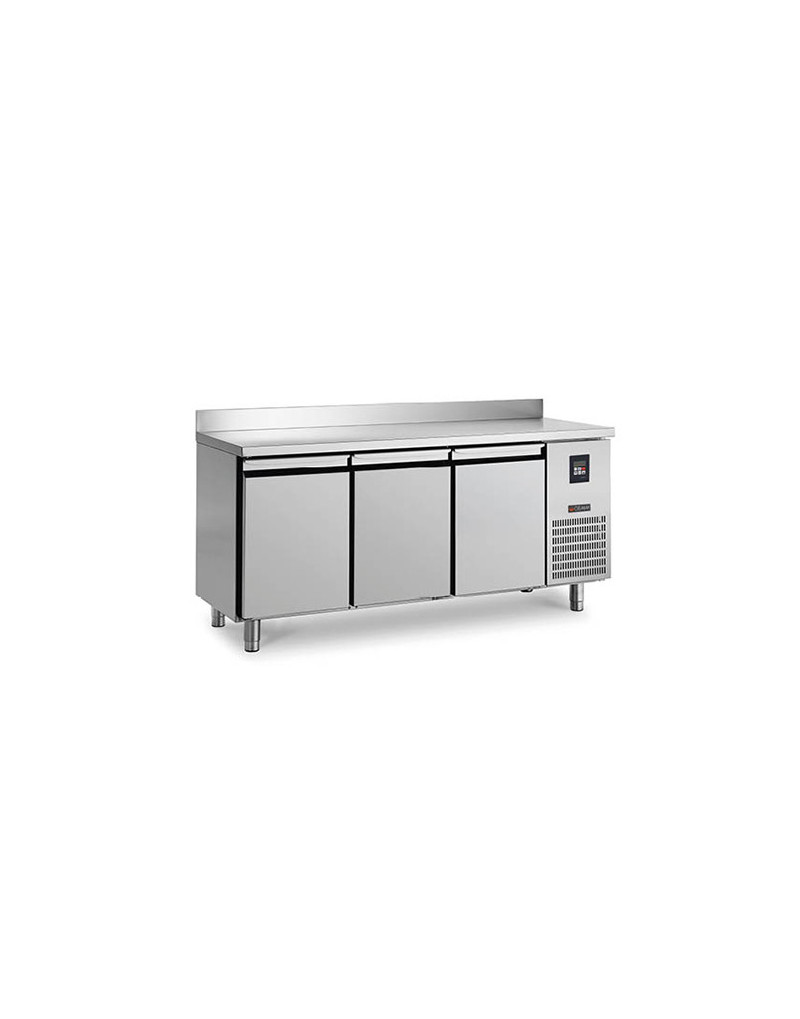 REFRIGERATED COUNTER - 292 L - 3 DOORS BACKED UP GROUP - DEPTH 600 - POSITIVE COLD REFRIGERATED COUNTER - 292 L - 3 DOORS BACKED UP GROUP - DEPTH 600 - POSITIVE COLD