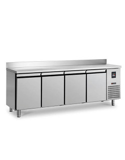 REFRIGERATED COUNTER - 390 L - 4 DOORS BACKED UP GROUP - DEPTH 600 - POSITIVE COLD