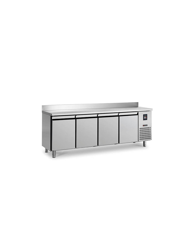 REFRIGERATED COUNTER - 390 L - 4 DOORS BACKED UP GROUP - DEPTH 600 - POSITIVE COLD