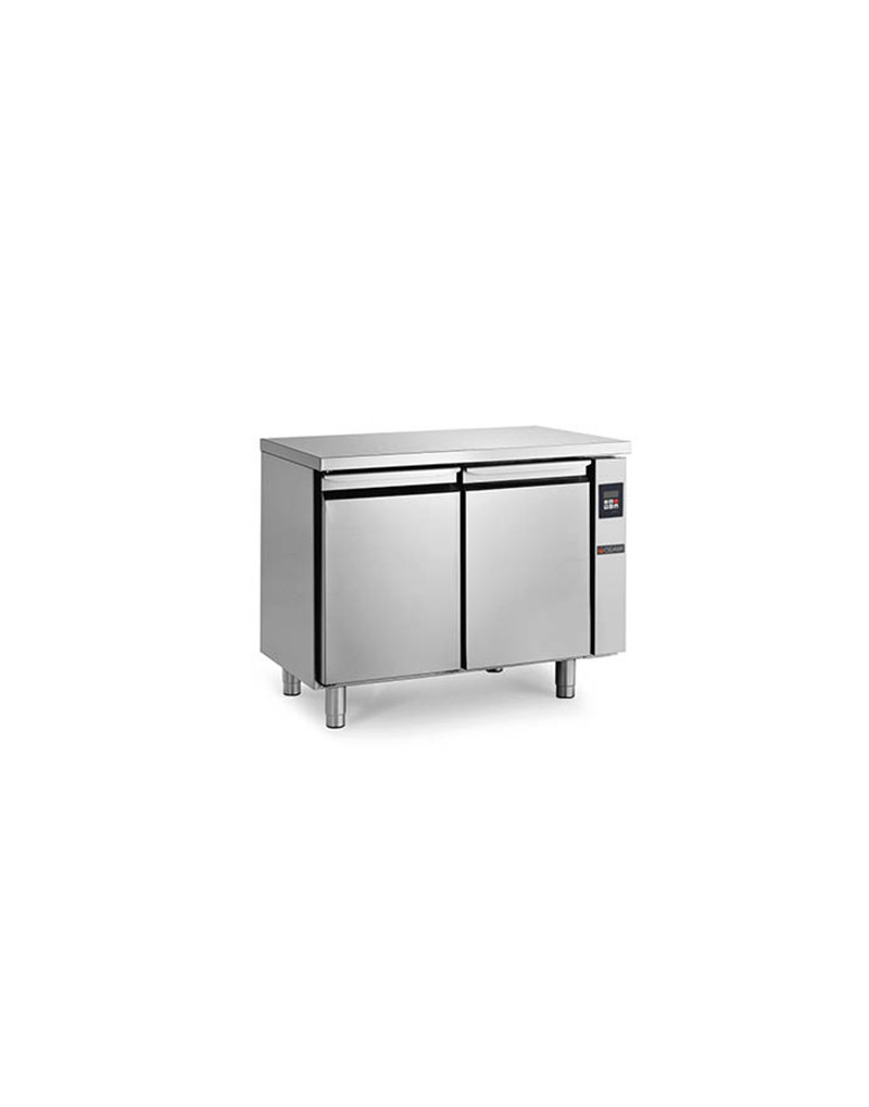 REFRIGERATED COUNTER - 195 L - 2 DOOR CENTRAL REMOTE GROUP - DEPTH 600 - POSITIVE COLD