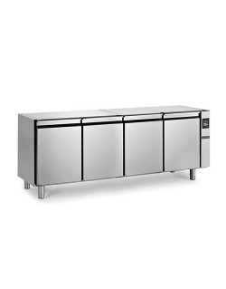 REFRIGERATED COUNTER - 390 L - 4 REMOTE GROUP DOORS WITHOUT WORKTOP - DEPTH 600 - POSITIVE COLD