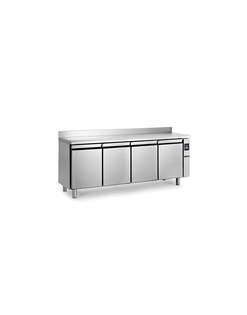 REFRIGERATED COUNTER - 390 L - 4 DOORS REMOTE GROUP BACKED - DEPTH 600 - POSITIVE COLD
