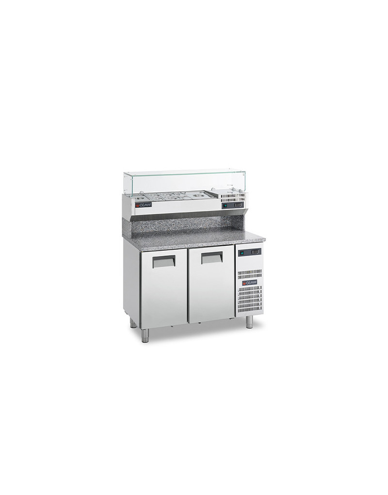 MODULO PIZZA - 230 L - 2 PORTA / ESPOSITORE 5 GN 1/3 - GN 1/1