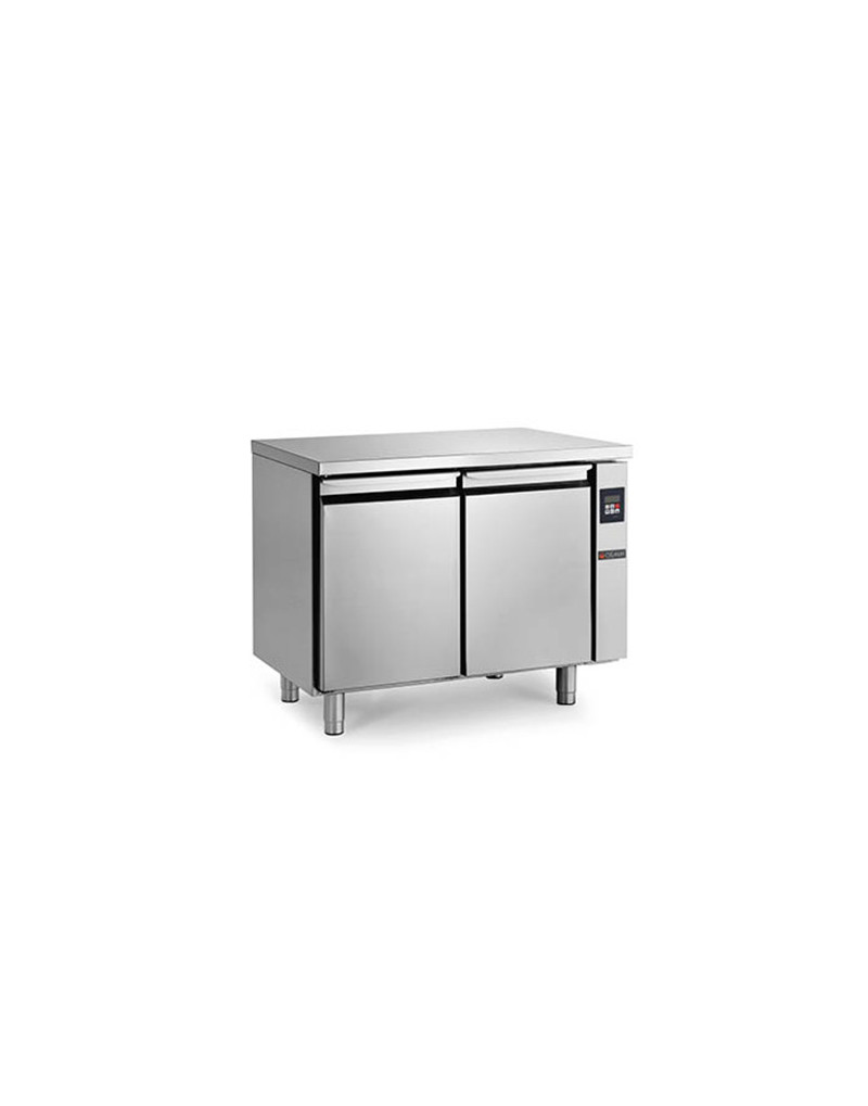 REFRIGERATED COUNTER - 263 L - 2 CENTRAL REMOTE GROUP DOORS - DEPTH 700 - GN 1/1 - POSITIVE COLD