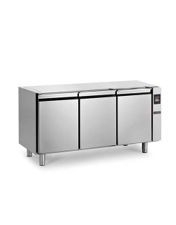 REFRIGERATED COUNTER - 410 L - 3 REMOTE GROUP DOORS WITHOUT WORKTOP - DEPTH 700 - GN 1/1 - POSITIVE COLD