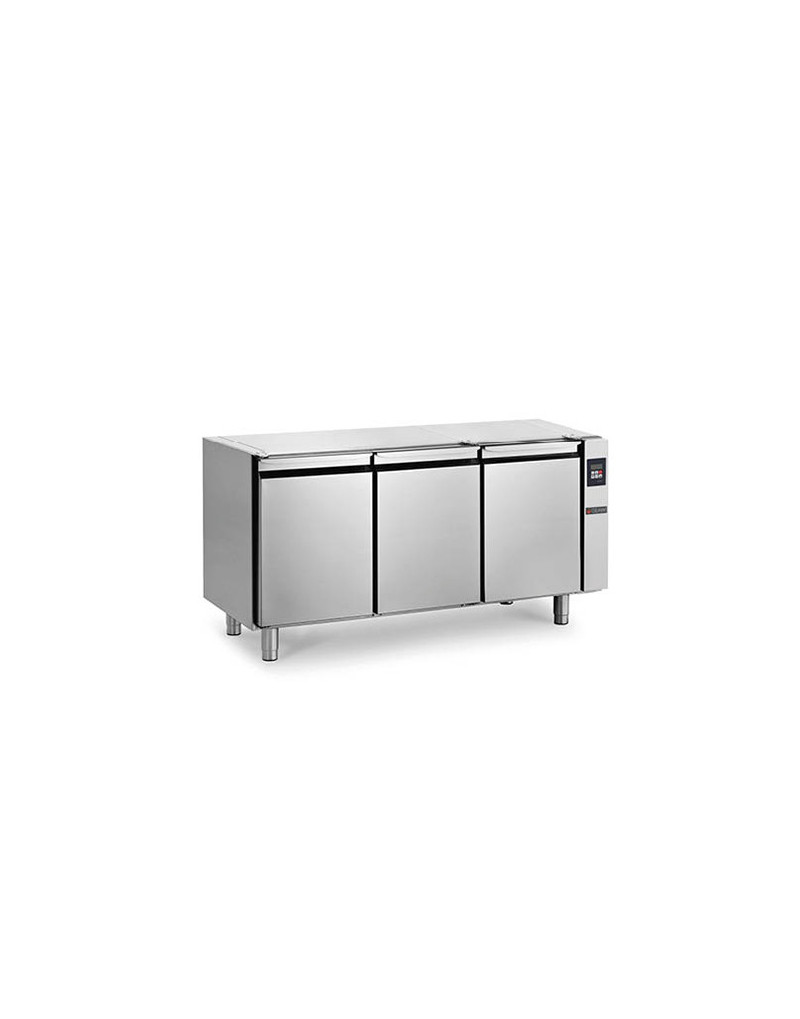 REFRIGERATED COUNTER - 410 L - 3 REMOTE GROUP DOORS WITHOUT WORKTOP - DEPTH 700 - GN 1/1 - POSITIVE COLD