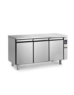 REFRIGERATED COUNTER - 410 L - 3 CENTRAL REMOTE GROUP DOORS - DEPTH 700 - GN 1/1 - POSITIVE COLD