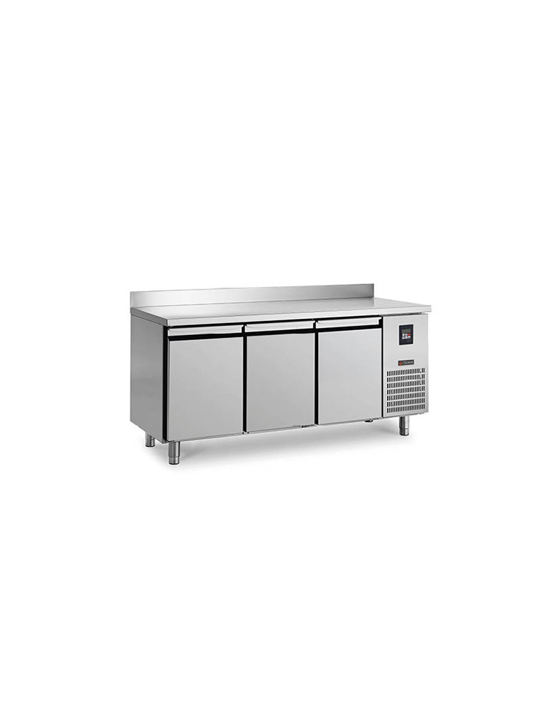 REFRIGERATED COUNTER - 348 L - 3 BACKED-UP GROUP DOORS - DEPTH 700 - GN 1/1 - NEGATIVE COLD REFRIGERATED COUNTER - 348 L - 3 BACKED-UP GROUP DOORS - DEPTH 700 - GN 1/1 - NEGATIVE COLD