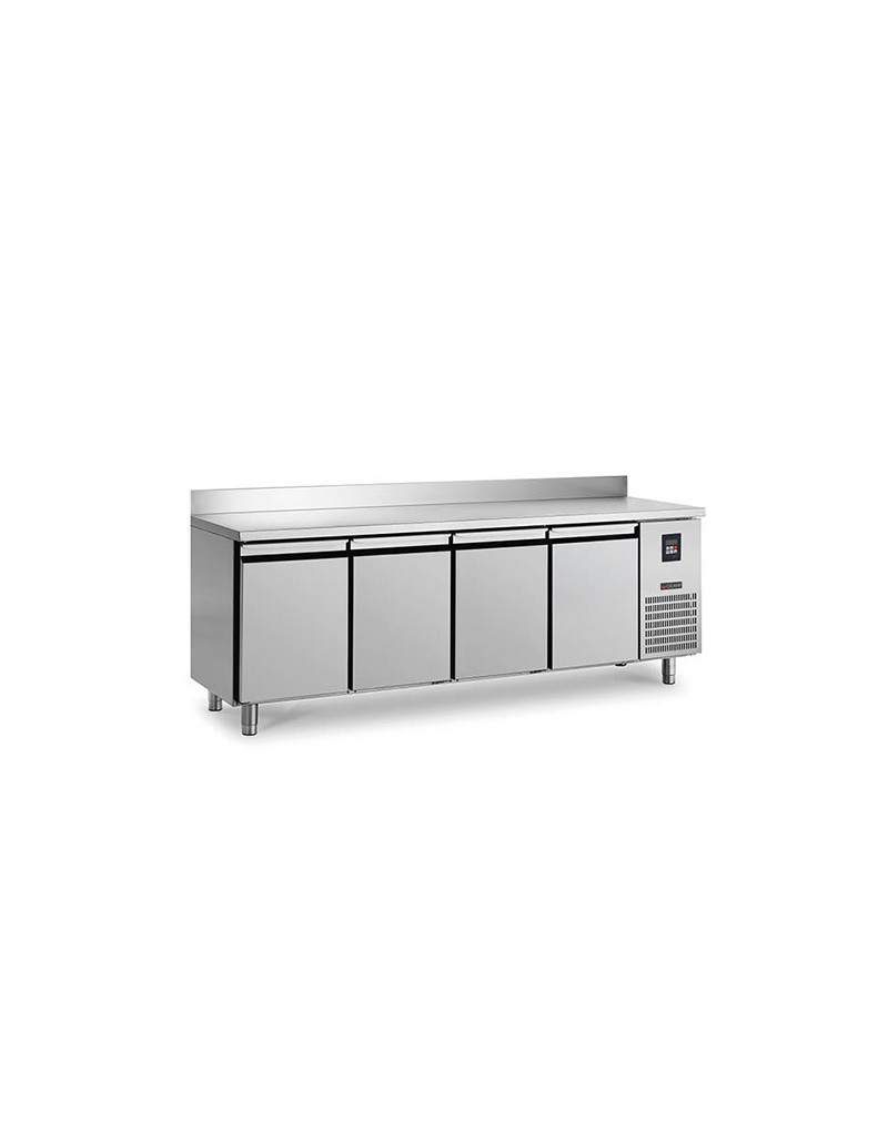 VASCHETTA REFRIGERATA - 464 L - 4 PORTA DI GRUPPO BACKUP - PROFONDITÀ 700 - GN1/1 - FREDDO NEGATIVO