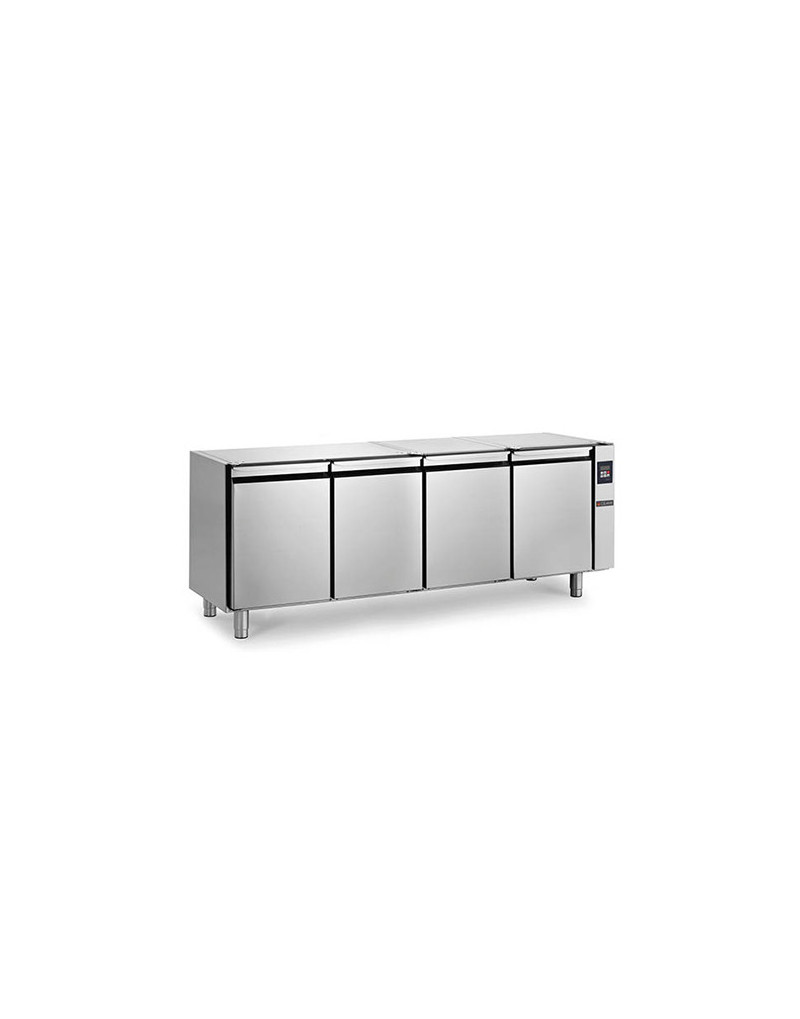 REFRIGERATED COUNTER - 464 L - 4 REMOTE GROUP DOORS WITHOUT WORKTOP - DEPTH 700 - GN 1/1 - NEGATIVE COLD