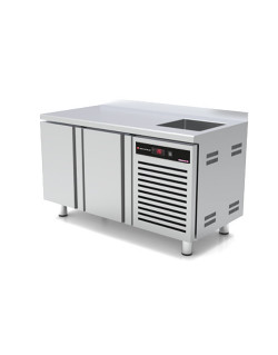SANDWICH CABINET - 360 L - 2 DOORS - 6 GN1/3 CONTAINERS + 1 GN 1/2 CONTAINER - DEPTH 800 - 600 x 400 - STAINLESS STEEL