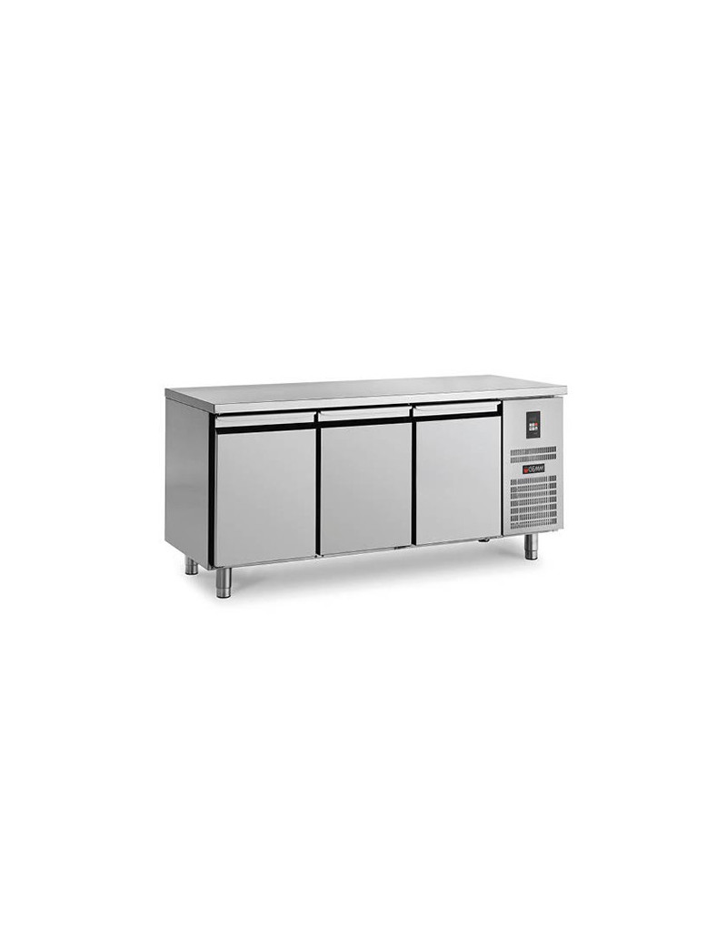 PASTRY COUNTER - 540 L - 3 DOORS GROUP WITH CENTRAL ACCOMMODATION - DEPTH 800 - 600 x 400 - POSITIVE COLD PASTRY COUNTER - 540 L - 3 DOORS GROUP WITH CENTRAL ACCOMMODATION - DEPTH 800 - 600 x 400 - POSITIVE COLD