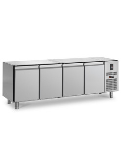 PASTRY COUNTER - 720 L - 4 REMOTE GROUP DOORS WITHOUT WORKTOP - DEPTH 800 - 600 x 400 - POSITIVE COLD