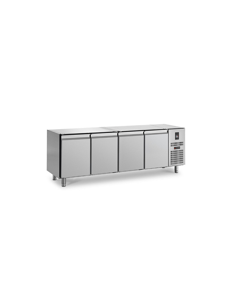 PASTRY COUNTER - 720 L - 4 REMOTE GROUP DOORS WITHOUT WORKTOP - DEPTH 800 - 600 x 400 - NEGATIVE COLD