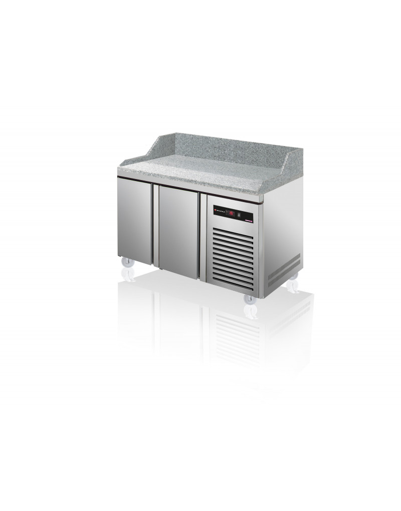 MEUBLE À SANDWICH - 350 L -  3 PORTES - 9 GN1/4 - PROFONDEUR 700 - GN 1/1 - INOX