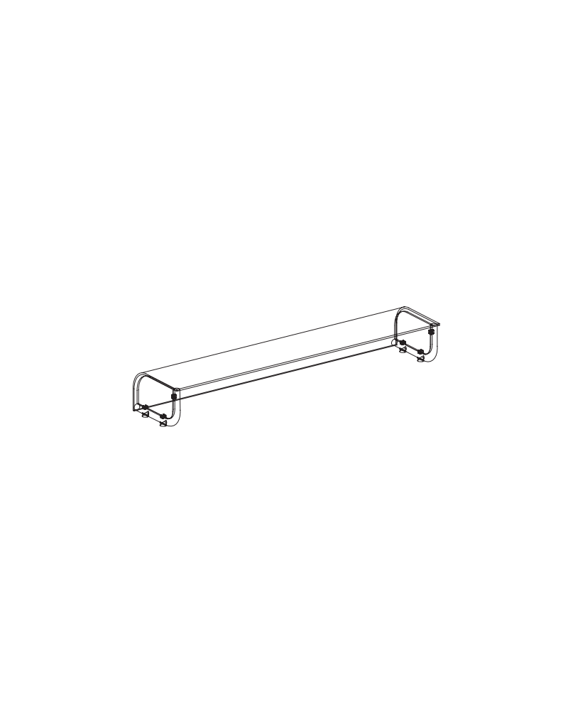 TOP POUR VITRINETTE - 11 GN 1/3 + 1 GN 1/2 - VITRE COURBÉE 1 ÉTAGÈRE