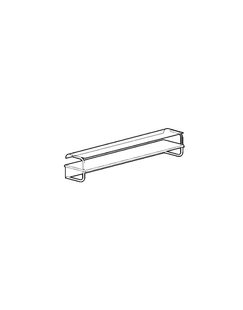 TOP POUR VITRINETTE - 4 GN 1/3 + 1 GN 1/2 - VITRE COURBÉE 2 ÉTAGÈRE